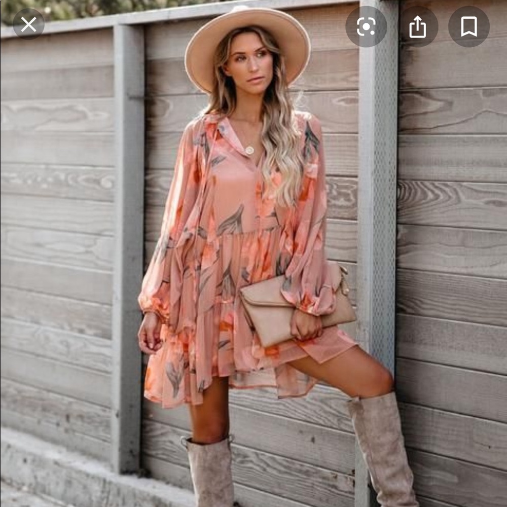 NWT- Vici Collection Fig Floral Babydoll dress